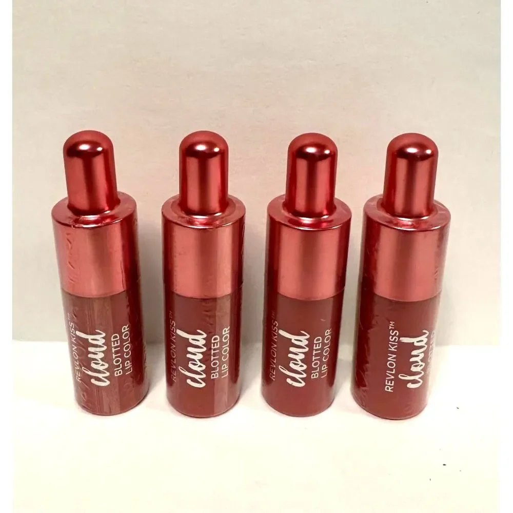 Revlon Kiss Cloud Blotted Color Lipstick 003 Rosy Cotton Candy Bundle of 4 NEW